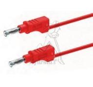 CABLE 4M ROUGE 2 X Ø4 MALE 20A