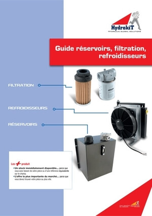 Reservoir, filtration and heat exchanger guide