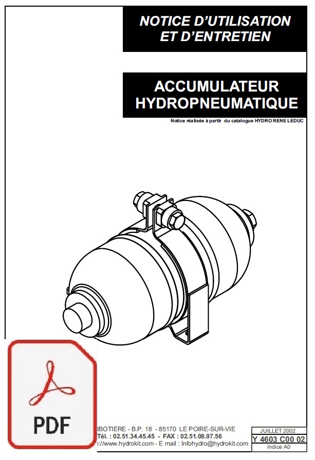 Système De Charge D'Azote pour Accumulateur Hydraulique, Kit De