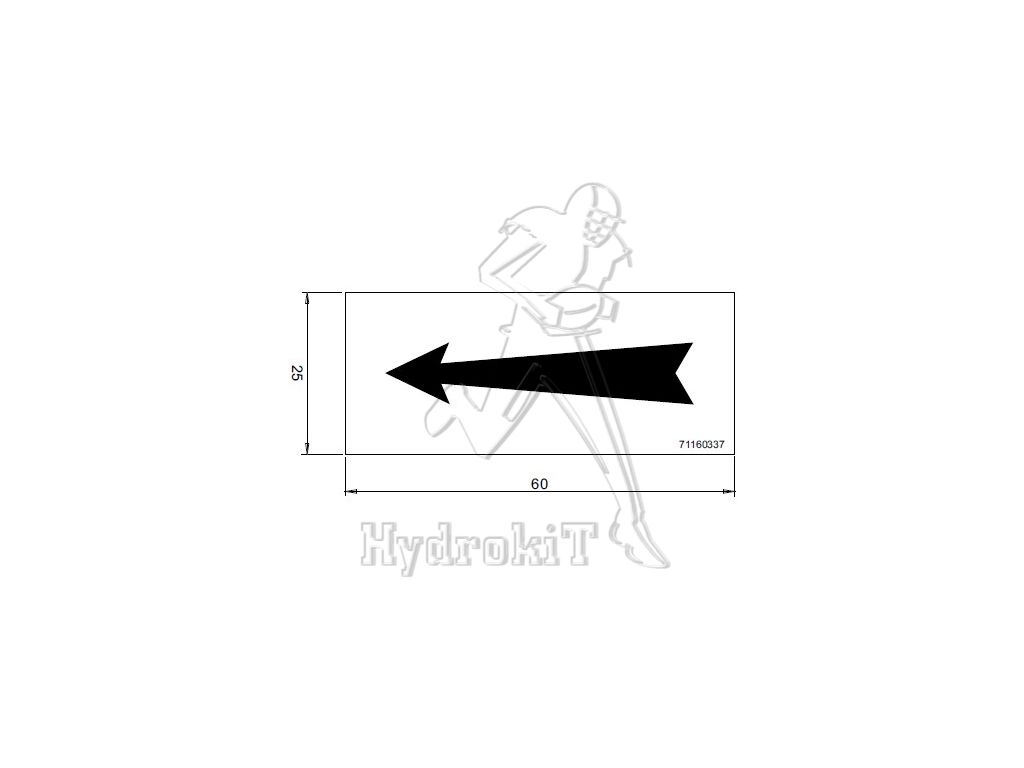 PATIKIL Lot de 4 feuilles de stickers en forme de flèche - 20,3 cm - Panneau directionnel en PVC - Amovible - Pour marquage au sol et au mur - Blanc