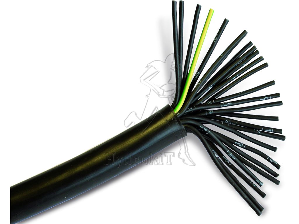 Tuyau PVC pour câble moteur - gris/noir - 16.104.38