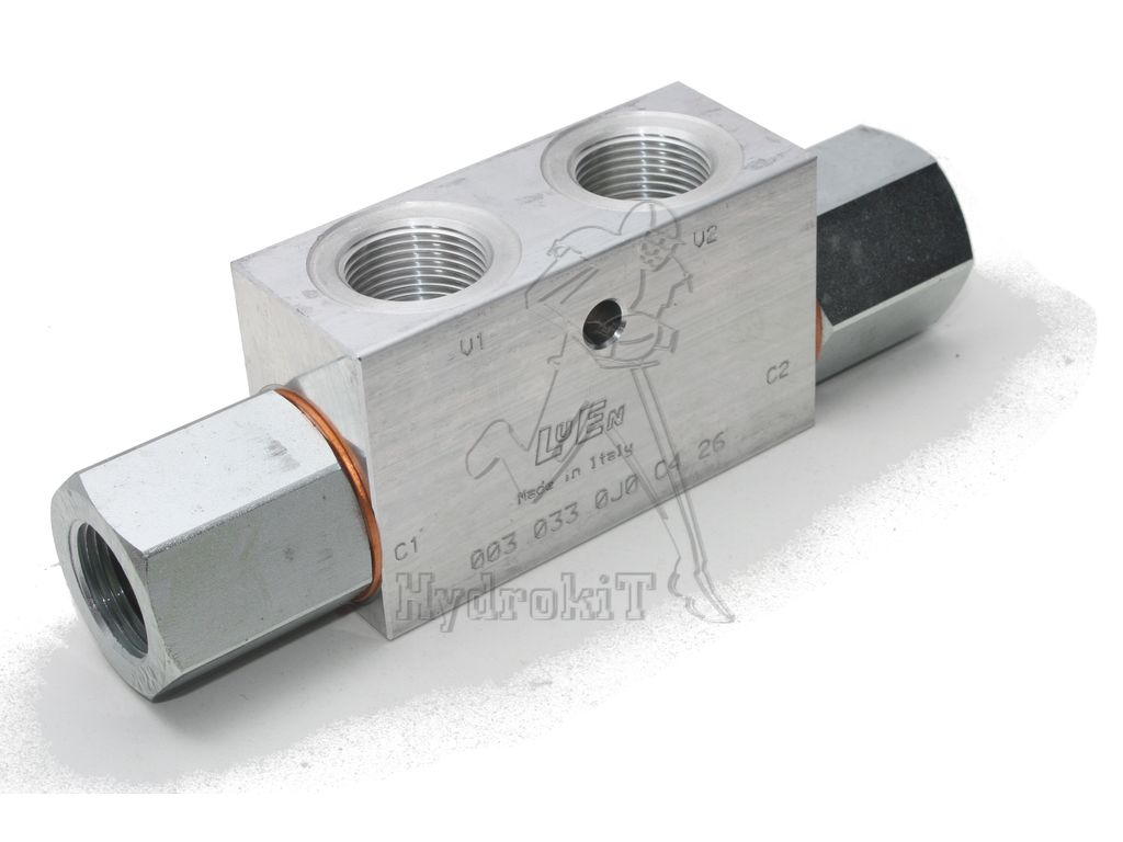 Clapet hydraulique anti retour double piloté 3/4 aluminium 60 l/min 350 bar — free download