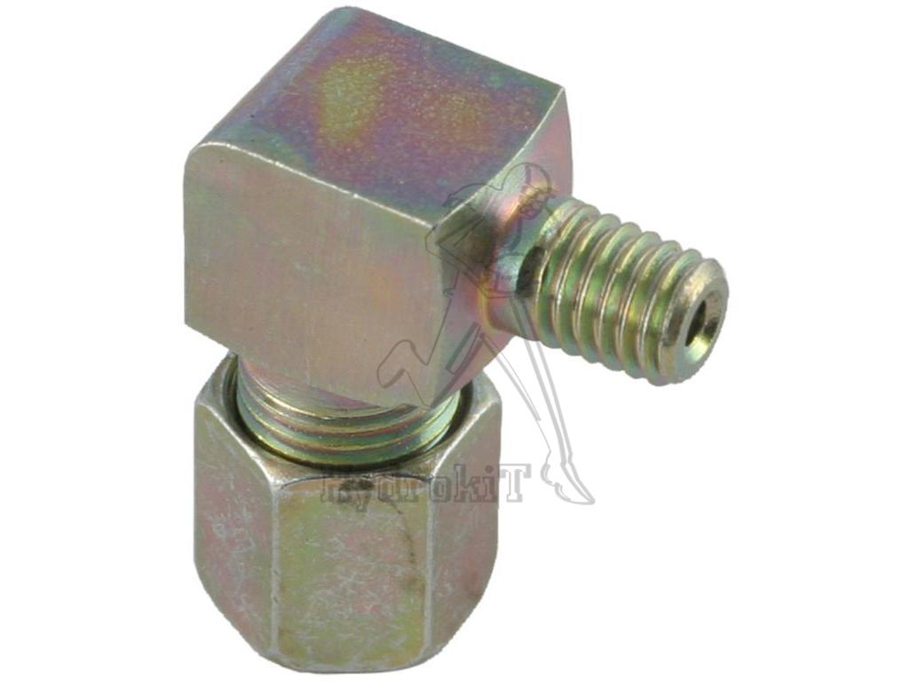 10 Graisseurs M10x1 Coudé 90 Degrés Nickelé - Raccord Graissage Nipple Auto, Résistant Corrosion