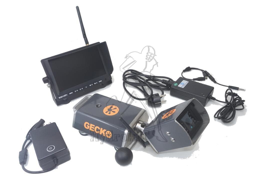 Kit Gecko - moniteur 7 + camera sans fil autonome + batterie + support  magnetique