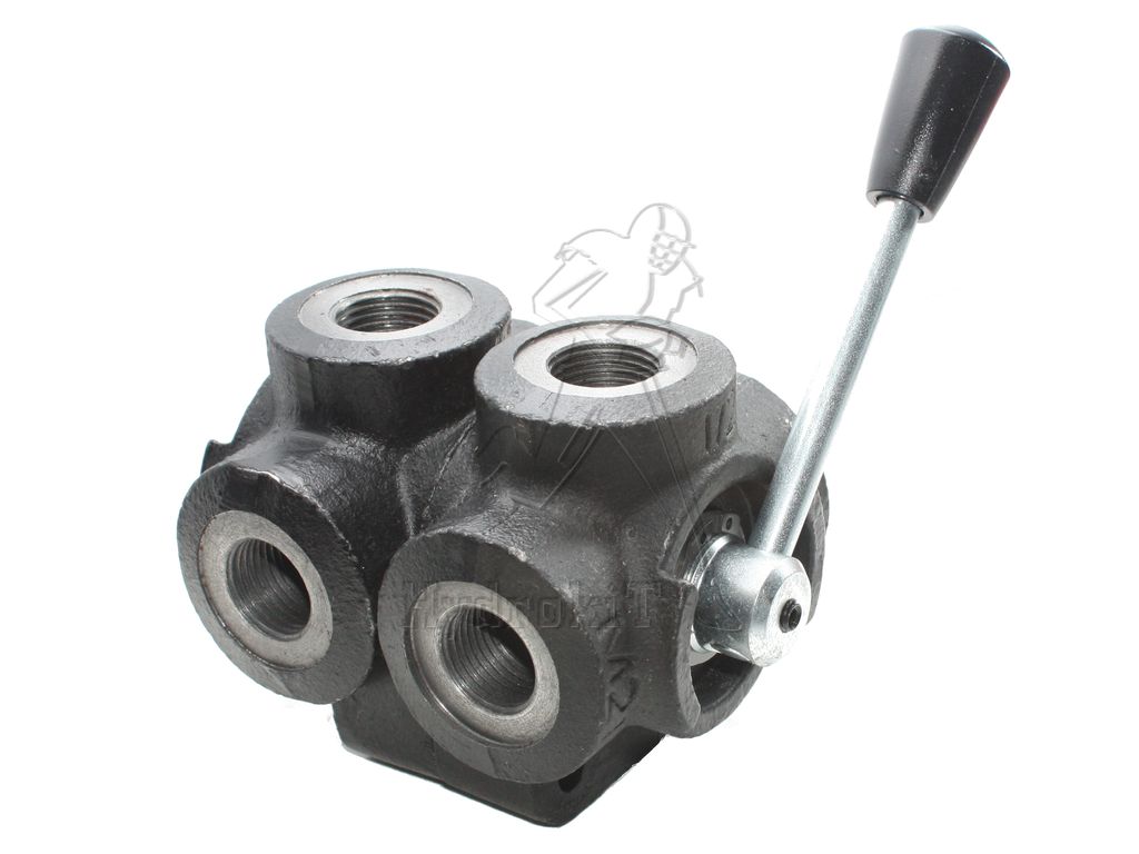 Robinet à Bille Hydraulique 2 Voies Haute Pression 500 Bar - 1/4 BSP Avec Trous De Montage