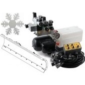 Standard snow plough kits with power packs