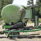 Automatic bale wrapping kit