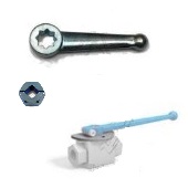 Levier et verrou pour vanne