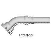 Collet SAE 6000 psi coudé à 45°