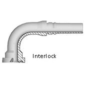 Collet SAE 6000 psi coudé à 90°