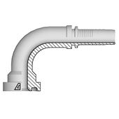 45° elbow SAE 6000 PSI flange