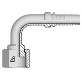 Hembra 90° ORFS giratorio