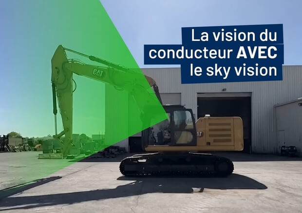 Vision conducteur pelle avec Sky Vision