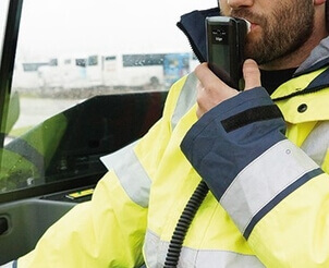 Alkoholtestgerät mit Wegfahrsperre