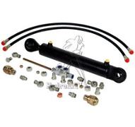 Vérin 3ème point 30x60 Course 300mm Entraxe fermé 560mm + valves à visser et flexibles + clapet