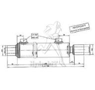 Vérin double effet 20/40 course 175 mm entraxe fermé 356 mm
