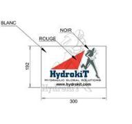 Autocollant HYDROKIT Fond Blanc- 300x192mm