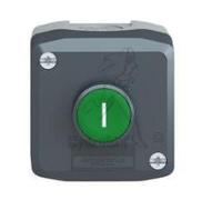 BOITE PVC 1 POUSSOIR VERT NO