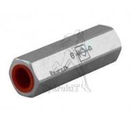 Clapet anti-retour en ligne - Fem/Fem G1/4 - tarage 0.5bar - 25L/min - 350bar