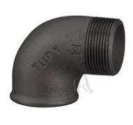 Konischer 90°-Winkel G11/4 Außen-/Innengewinde – schwarzes Gusseisen – Niederdruck – 33/42