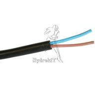 Câble d'alimentation noir pvc souple 2x1.5 diamètre 8 mm