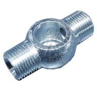 Coude banjo double 1/2 BSP - sans vis