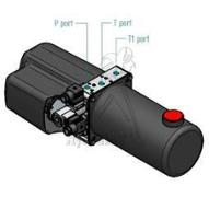 Centrale GH1 pompe 0.64cc - moteur 0.8KW 24VCC - reservoir 2.5L - 1DE