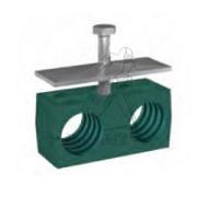 COLLIER FIXATION DOUBLE Ø22MM