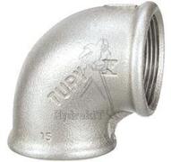 Coude 90° Fem/Fem G3/8" Petit rayon - Galva - Basse Pression - 12/07