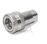 Coupleur femelle à clapet 1/4 iso B femelle 1/4GAZ inox - Viton