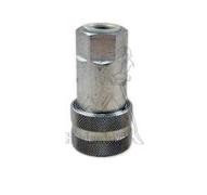 - Female coupler with valve 3/8 iso