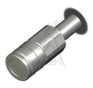 Coupleur femelle face plane 3/8 iso16028 -male 3/8 ORFS -Passe cloison