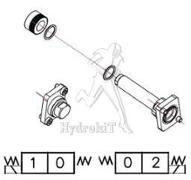 EIN/AUS-Elektrosteuerungssatz für DM051 - ohne Spule - für 4/2-Schiebern mit Einzelfunktion