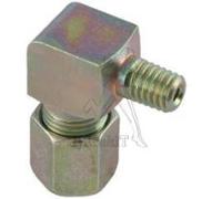 Coude male 4LL - 1/8 BSP conique - équipé bague + écrou - Acier