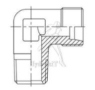 Coude mâle orientable 90° 14S M22x150 - G1/2 BSPT conique