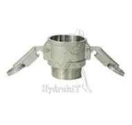 Coupleur à cames Femelle 2" Sécurisé - Type B - Mâle 2"BSPT - Inox