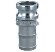 Coupleur à cames Mâle 3" - Type E - nipple annelée Ø76mm - Inox