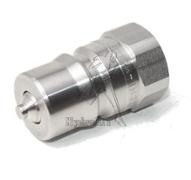 Male coupler with valve 1/2 iso B m