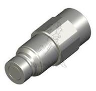 Coupleur male face plane 1/2 -femelle 7/8SAE connectable sous pression