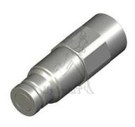 Coupleur male face plane 3/8 -femelle 1/2GAZ connectable sous pression