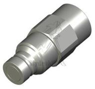 Coupleur male face plane 1" -femelle 1-5/8SAE connectable sous pression