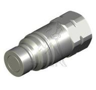 Coupleur male face plane 1/2 iso16028 - femelle 1/2GAZ inox - AX