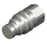 Coupleur male face plane 1/4 iso16028 -femelle 1/4NPT inox