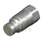 Männliche Kupplung, flache Dichtfläche 1/4 ISO16028 - weiblich 1/4NPT - O-Ring EPDM - FIRG7QE