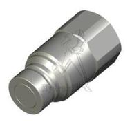 Männliche Kupplung, flache Dichtfläche 5/8 ISO16028 - weiblich 3/4GAZ - O-Ring KARLEZ - FIRG15QK