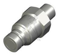 Männliche Kupplung, flach, 1 ISO16028 - männlich, DIN 22L - 