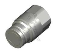 Männliche Kupplung, flache Dichtfläche 1-1/2 ISO16028 - weiblich 1-1/2NPT - O-Ring EPDM - FIRG30QE