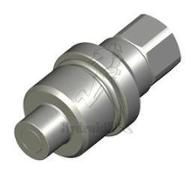 Männliche Kupplung mit flacher Schraube 1/4 VEP-P - weiblich