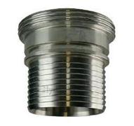 Raccord alimentaire à sertir mâle SMS DN51 - nipple annelée Ø51mm - Inox