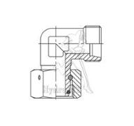 Coude tournant mâle femelle 90° 16S M24x150